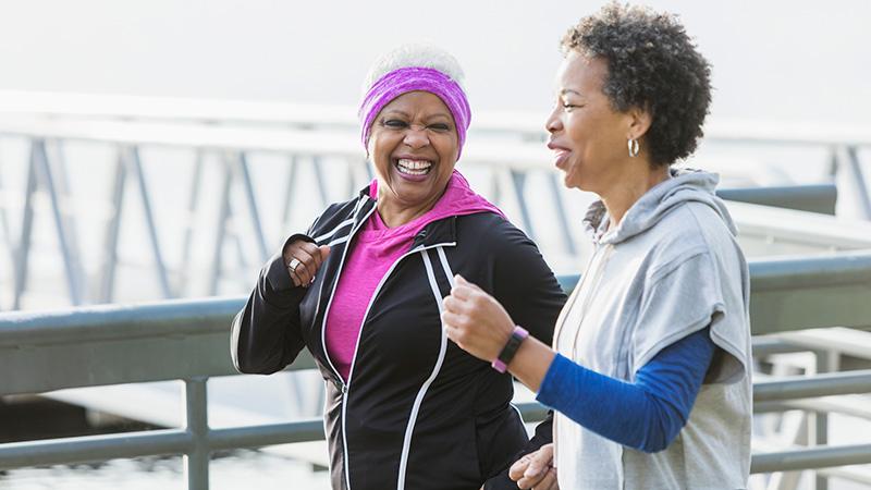 ladies exercising