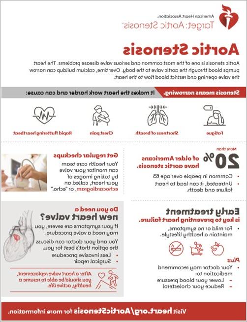 image of aortic stenosis fact sheet