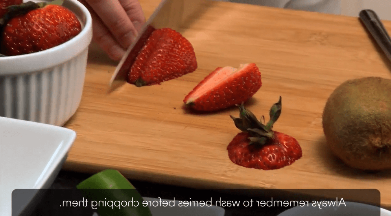 Cutting Strawberries