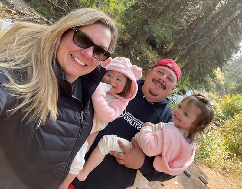 The Hernandez family on a camping trip in Wyoming. From left: Katalina, Matt, Ariel and Kristal. (Photo courtesy of Kristal Hernandez)